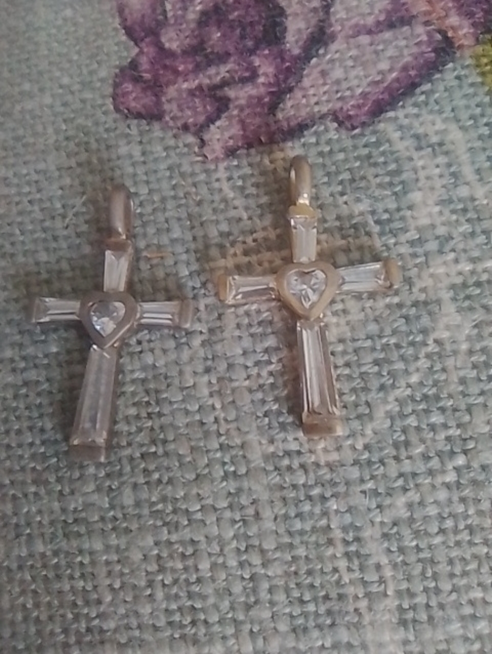 Vintage Sterling Silver Cross Set